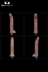SMT1654 - Dương vật giả silicon với 7 tần số rung và 3 chế độ dài 228mm