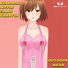 SMT1998 - Kẹp núm vú rung có dây và điều khiển mini dùng sạc điện