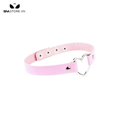 SMP097 - Vòng cổ choker trái tim rỗng với thiết kế đính đinh tán