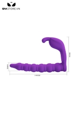 SMT2578 - Vòng đeo dương vật mix kèm que hậu môn dài 148mm