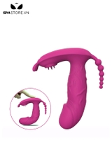 SMT2738 - Máy rung 2 đầu tai thỏ có lưỡi liếm có 9 tần số sạc điện