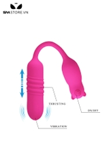 SMT2757 - Trứng rung 2 đầu con gấu Pretty Love dài 245mm