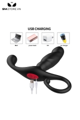 SMT1208 - Dương vật giả có 3 tần số rung và tỏa nhiệt dài 15.5cm