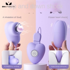 SMT806 - Trứng rung 2 đầu cực mạnh sạc điện dài 8cm màu tím