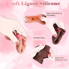 SMT2310 - Dương vật giả silicon có phần đế to và dính tường dài 17.5cm