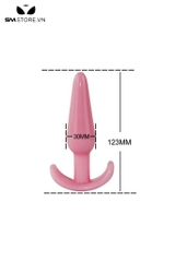 SMT1006 - Phích cắm hậu môn nhọn chuôi hình thuyền dài 123mm