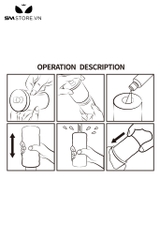 SMT2582 - Cốc thủ dâm silicon có nhiều hạt nổi Pretty Love dài 11cm