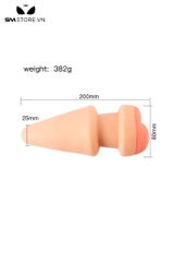 SMT2225 - Hậu môn giả mix phích cắm dài 20cm silicon mềm