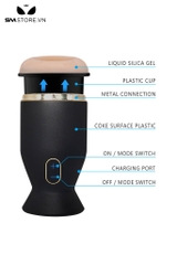 SMT1661 - Cốc thủ dâm tự động có 6 chế độ bên trong nhiều hạt nổi