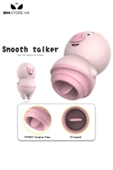 SMT508 - Lưỡi rung hình con heo kích thích điểm G dài 81mm màu hồng