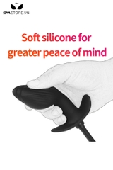 SMT3068 - Anal pump với butt plug vân ngang có thể điều chỉnh