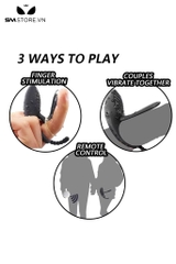SMT786 - Máy rung hậu môn mix vòng rung đeo dương vật điều khiển xa