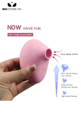 SMT1848 - Máy rung hút âm đạo có 10 tần số rung sạc điện dài 7.6cm