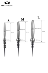 SMT3040 - Sounding đồ chơi niệu đạo inox trơn có chế độ sốc điện