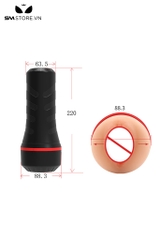 SMT2431 - Cốc thủ dâm silicon hình âm đạo giả dài 22cm tháo rời được