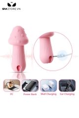 SMT1471 - Trứng rung mini ngụy trang cây nấm hồng có 10 tần số