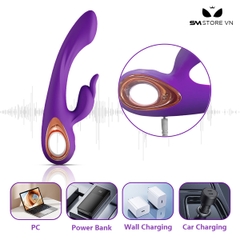 SMT2739 - Máy rung tai thỏ kích thích điểm G có 10 tần số sạc điện