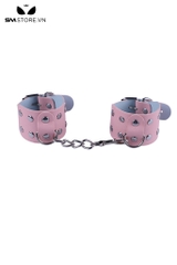 SMT2459 - Còng tay tình yêu đính đinh tán có nấc điều chỉnh dài 25cm