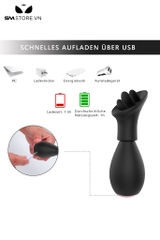 SMT2533 - Máy rung âm vật có lưỡi liếm kèm 5 đầu thay thế