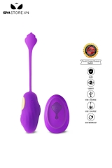 SMT2256 - Trứng rung silicon mini điều khiển từ xa dài 19cm có 12 chế độ