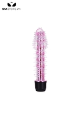 SMT716 - Dương vật giả silicon gai mềm có rung dài 17cm