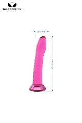 SMT1558 - Dương vật giả silicon liền quần trong suốt dài 17.9cm