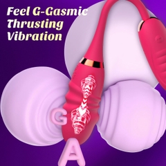 SMT2730 - Trứng rung 2 đầu có đầu dương vật và 10 chế độ