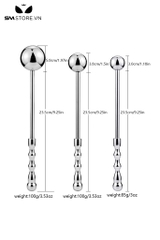 SMT2847 - Đồ chơi hậu môn anal long với chuỗi hạt inox không gì