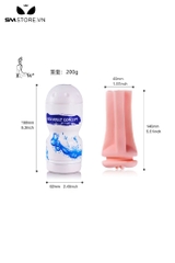 SMT1970 - Cốc thủ dâm có nắp đậy hình âm đạo giả dài 14cm