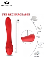 SMT2217 - Gậy rung bông hoa 10 chế độ kèm sưởi ấm dài 19cm