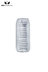 SMT1136 - Cốc thủ dâm trắng trong suốt silicon mềm dẻo dài 14cm