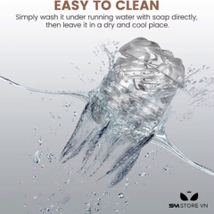 SMT1788 - Cốc thủ dâm hai đầu pha lê silicon trong suốt dài 4.5cm