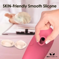 SMT1736 - Máy rung hút điểm G silicon sạc điện dài 17.3cm