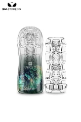 SMT1874 - Cốc thủ dâm trong suốt chất liệu silicon mềm dài 18cm