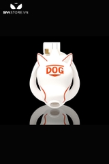 SMT2646 - Khóa dương vật bằng nhựa đầu chó kèm 4 vòng