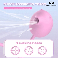 SMT1600 - Trứng rung 7 chế độ 2 đầu có 3 tần số hút dài 6.6cm