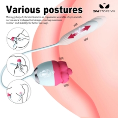 SMT2282 - Máy bú liếm nữ có lưỡi rung 10 tần số silicon dài 44.5cm