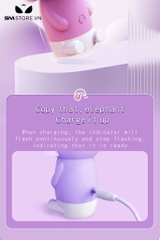 SMT2734 - Máy hút liếm âm đạo hình con voi có vòi xoay 360 độ dài 9.5cm