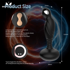 SMT1146 - Butt plug hậu môn silicon dùng sạc với 10 chế độ rung