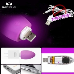 SMT1916 - Trứng rung đuôi cá sạc điện điều khiển từ xa dài 16.5cm