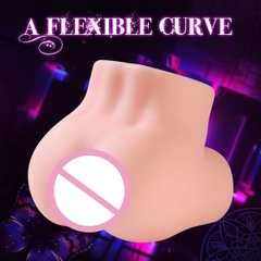 SMT2320 - Mông giả silicon mềm có âm đạo và hậu môn dài 10cm