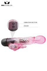 SMT2568 - Máy rung tai thỏ silicon dài 178mm có 10 tần số