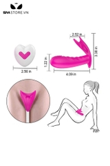 SMT475 - Dương vật giả có gai rung điểm G dài 105mm màu hồng