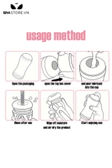 SMT1664 - Cốc thủ dâm silicon âm đạo và hậu môn trong suốt dài 17cm