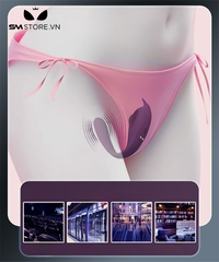 SMT339 - Trứng rung điều khiển từ xa thiết kế 2 đầu rung silicon dài 91mm