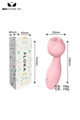 SMT2314 - Máy rung hình bông hoa có lưỡi liếm 7 chế độ dài 138mm