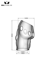 SMT2586 - Bao cao su đôn dên Pretty Love có lỗ dài 64mm