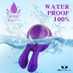 SMT2234 - Kẹp núm vú tai thỏ rung 8 tần số sạc điện dài 10.2cm