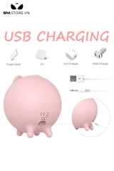 SMT1532 - Máy rung liếm hút ngực và âm vật ngụy trang con lợn mini