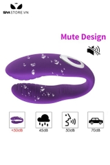 SMT2676 - Trứng rung 2 đầu điều khiển từ xa hình chữ U có 10 chế độ